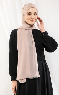 Pashmina Sora Plain Pashmina in Mushroom