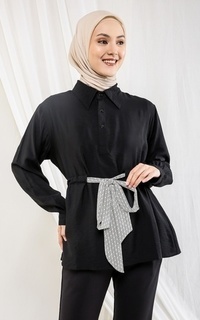 Blus Sahara Blouse Check Black