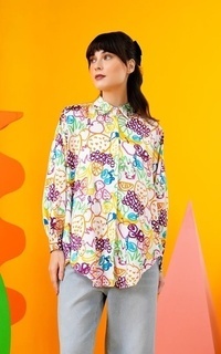 Kemeja Ameena Basic Shirt - Multicolor