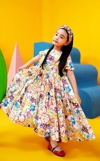 kids' clothing Ameena Kids Dress - Multicolor