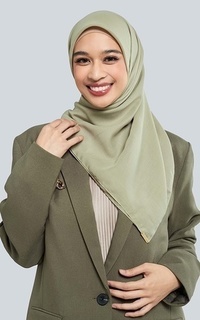 Hijab Polos Kami Delicate Paris Scarf Plain Greentea