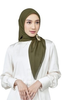 Plain Scarf All Day Scarf - Olive