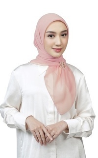 Plain Scarf All Day Scarf - Peony