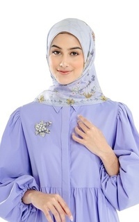 Hijab Motif Bellerose - Lavender