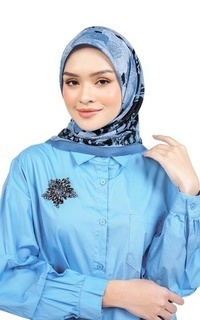 Hijab Motif Hortyssa - Brunnera