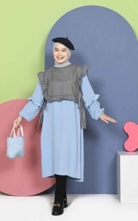 Tunic Mybamus Ameena Tunik Vest - Atasan Muslim Wanita - Tunik Kekinian