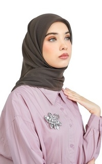 Hijab Polos Nada Daily Scarf - Cacao