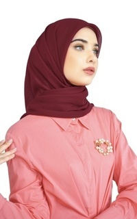 Hijab Polos Nada Daily Scarf - Chili