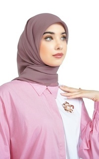 Hijab Polos Nada Daily Scarf - Dry Rose