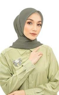 Hijab Polos Nada Daily Scarf - Dusty Green