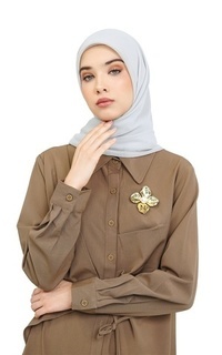 Hijab Polos Nada Daily Scarf - Fog