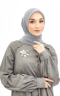 Hijab Polos Nada Daily Scarf - Frost Gray