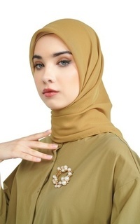 Hijab Polos Nada Daily Scarf - Golden Yellow
