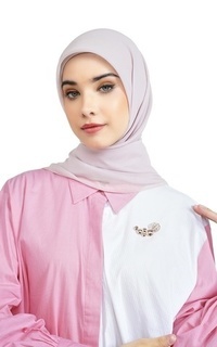 Plain Scarf Nada Daily Scarf - Icy Pink