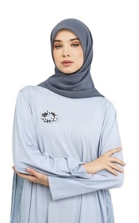 Hijab Polos Nada Daily Scarf - Lava Smoke