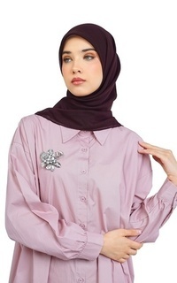 Hijab Polos Nada Daily Scarf - Pomegranate