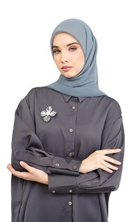 Hijab Polos Nada Daily Scarf - Quarry