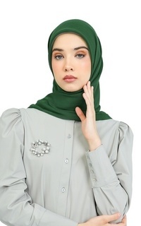 Plain Scarf Nada Daily Scarf - Verdant Green