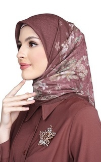 Hijab Motif Viola - Camellia