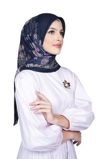 Hijab Motif Viola - Hepatica