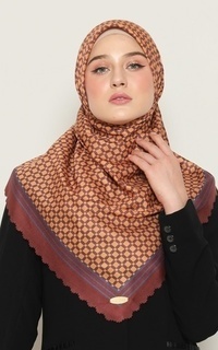 Printed Scarf Shara Papaya