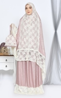 Mukena Haneefa Prayer Set Dusty Pink