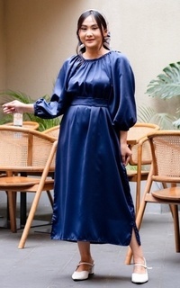 Long Dress Yoenik Apparel Dain Lithe Dress NavyBlue M18558 R64S1