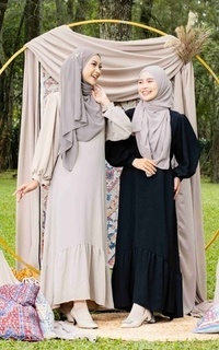 Gamis Mybamus x Islahfuada Zavia Crinkle Dress — Gamis Muslim