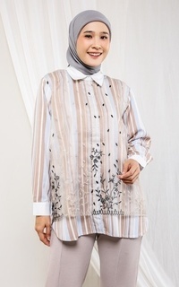 Blus Soraya Top Salur Brown