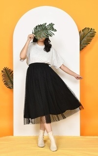 Rok Yoenik Apparel Jaeyi Tutu Skirt Black M18667 R29S5