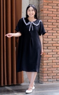 Tunik Yoenik Apparel Hanbyul Collar Dress Black M18666 R93S6