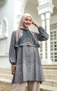 Tunik Tunik wanita/Baju Tunik/Atasan Wanita Champa Black