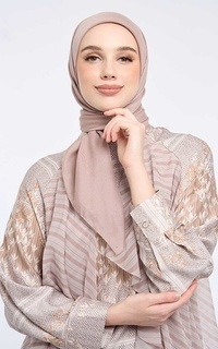 Plain Scarf Kami Airy Voile Scarf Plain Hazelnut