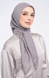 Plain Scarf Kami Airy Voile Scarf Plain Stone Gray