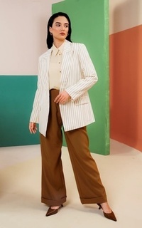 Blazer Eleon Striped Blazer - Butter