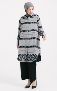 Tunic Faiza Grey Tenun Tunic