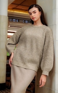 Sweater Willow Knit Sweater - Tan