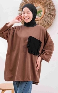 Blouse Mybamus Olin Oversize Tops - Kaos Bigsize - Atasan Oversize Wanita