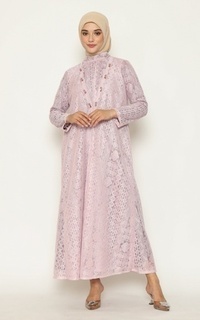 Long Dress Lesya Pink Lace Dress 