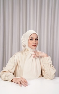 Hijab Motif Today's Scarf - Whisper White