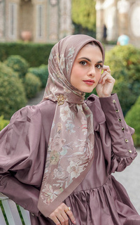 Hijab Motif Farra Voile Square - Iris