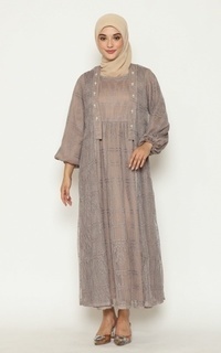 Long Dress Taslima Brown Lace Dress