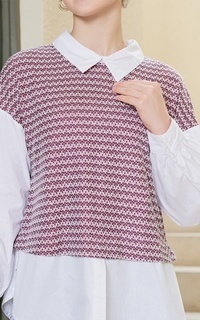 Blus Signature Rulla Blouse 790.59484.61 Purple-735556