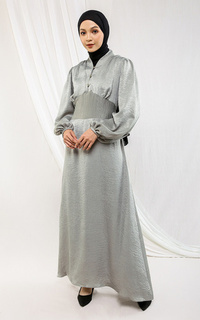 Long Dress Unaya Dress For HIJUP Taupe