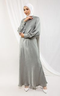 Gamis Ularie Dress For HIJUP Taupe