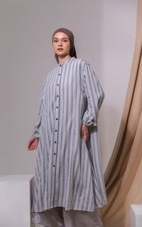 Tunic Lhi Stripe Dress Grey