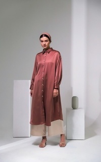 Tunik Laury Shirt Dress Brown