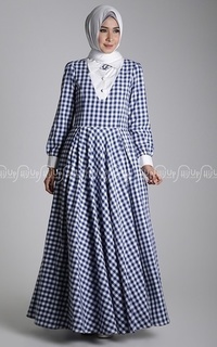 Long Dress Shasa Dress Blue-73607