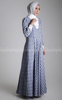 Long Dress Shasa Dress Blue-73608
