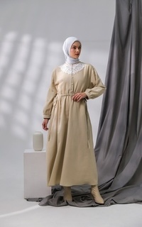 Long Dress Lana Shirt Dress Khaki